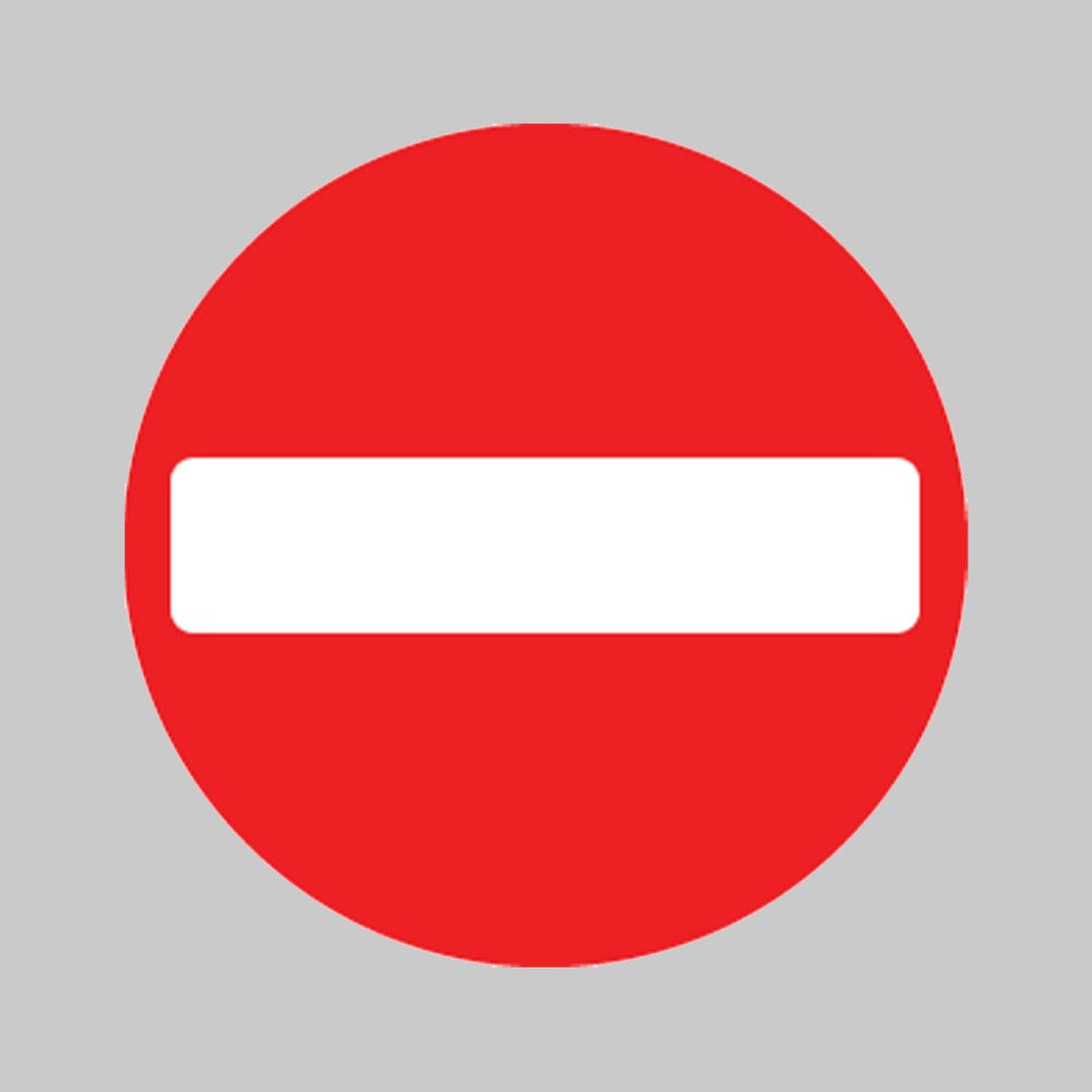 No Entry - Class RA1 Safety Sign