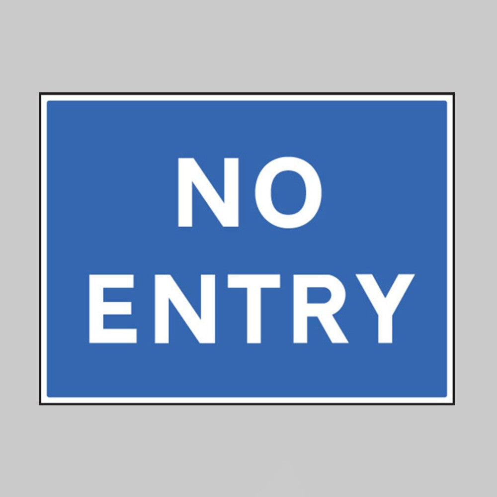 No Entry Safety Sign