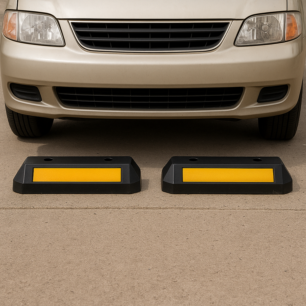 Heavy Duty Rubber Wheel Stops