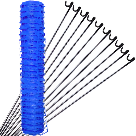 Barrier Fencing Mesh 1mx50m and Pins