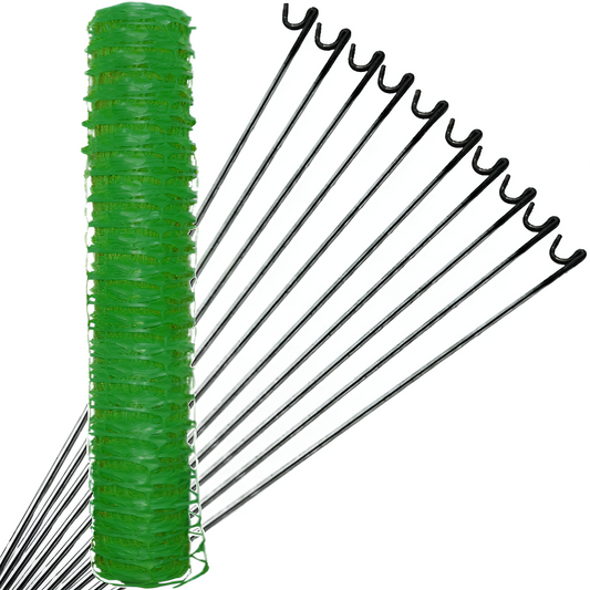 Barrier Fencing Mesh 1mx50m and Pins