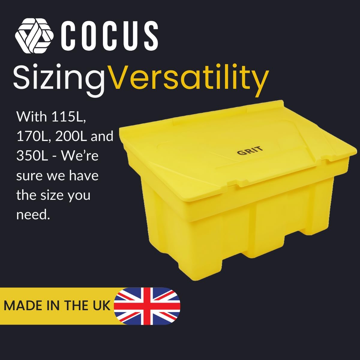 Stackable Grit Bins - Yellow