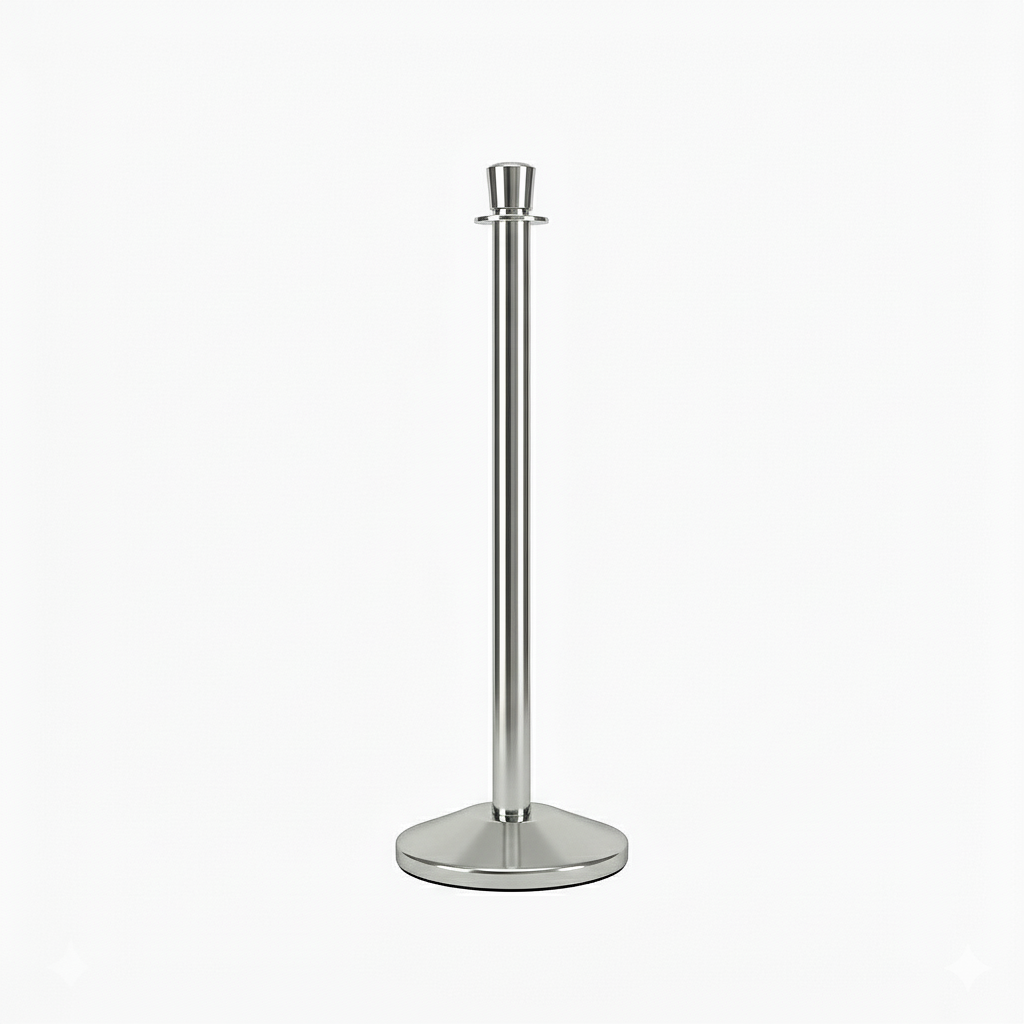 Rope Barrier Stanchion - Stainless Steel