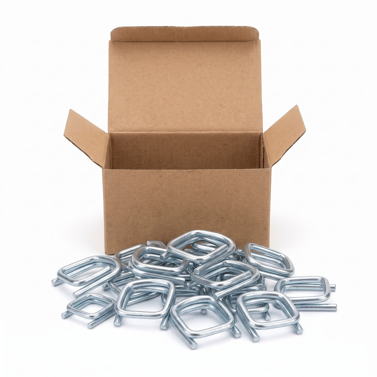 COCUS galvanised wire buckles for composite strapping 19mm, box of 1000