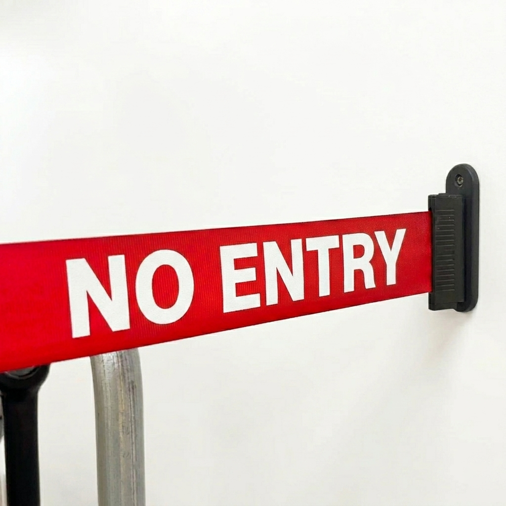 Red 'NO ENTRY' sign with a white background