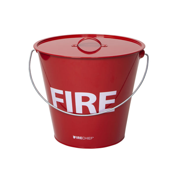 10L Metal Fire Bucket with Lid | Reliable Fire Safety – Cocus