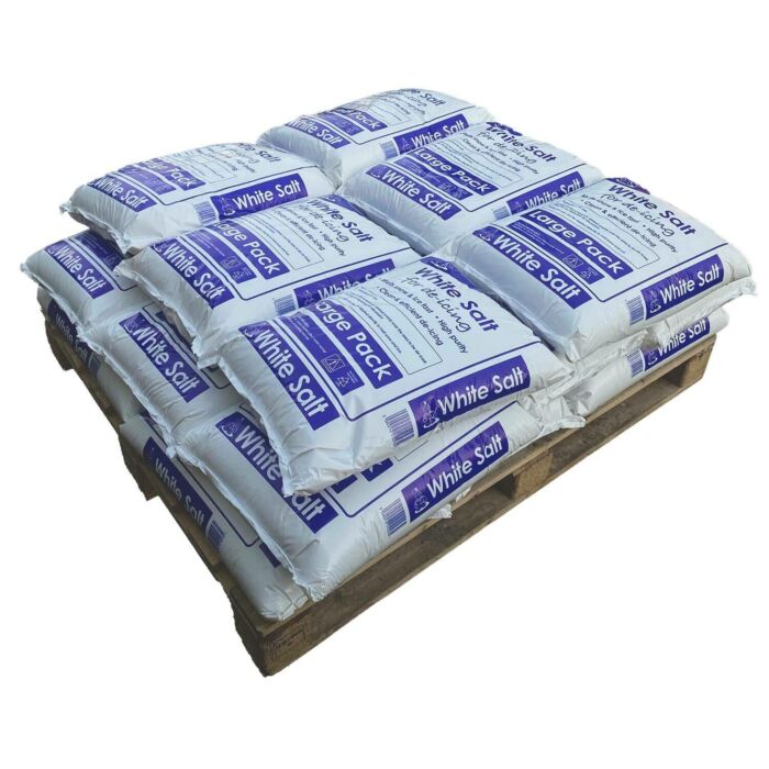 White De-Icing Grit Salt Pallet