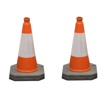 Traff Tex Reflective Highway Road Traffic Cones