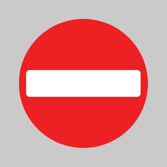 No Entry - Class RA1 Safety Sign