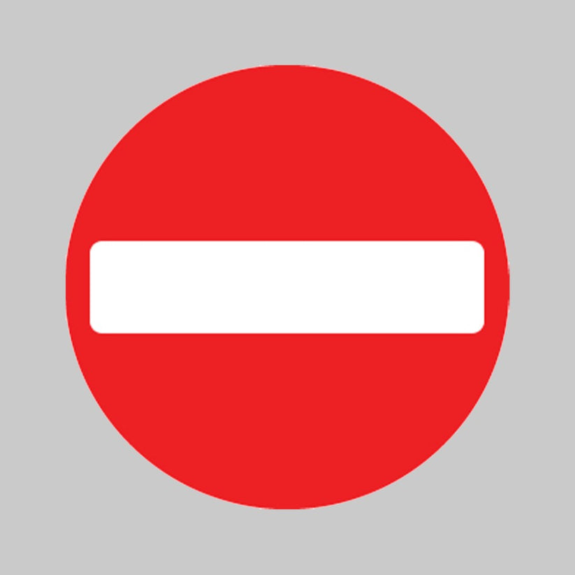 No Entry - Class RA1 Safety Sign – Cocus