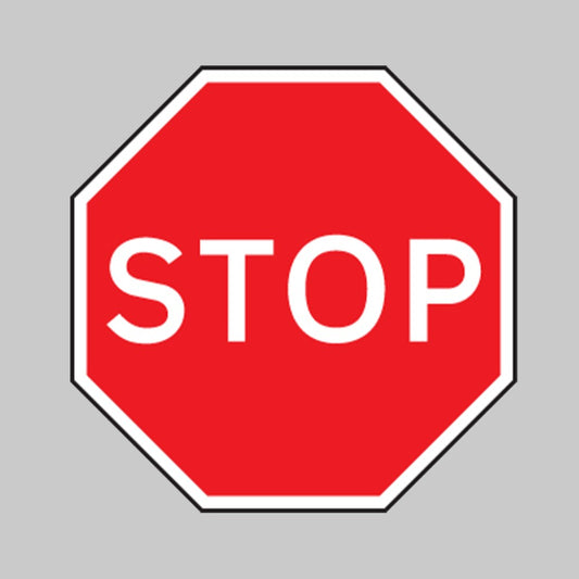 Stop - Class R2 - Permanent Road Traffic Sign