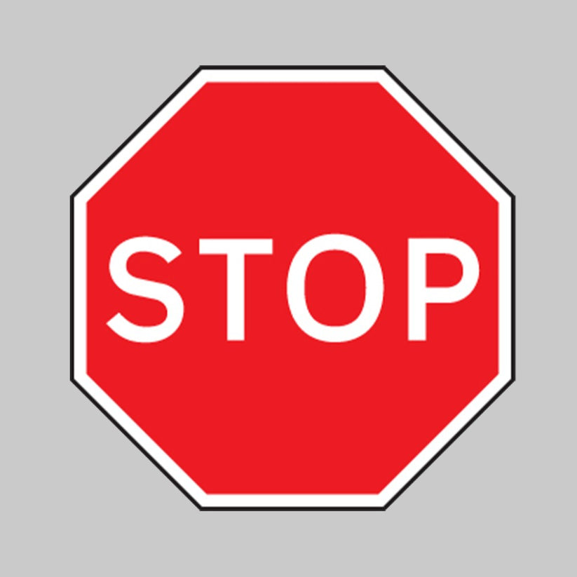 Stop - Class R2 - Permanent Road Traffic Sign – Cocus