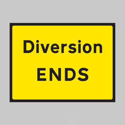 Diversion End - Class RA1 Safety Sign