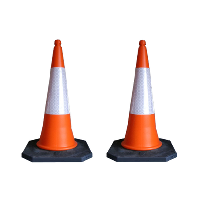 Traff Tex Reflective Highway Road Traffic Cones