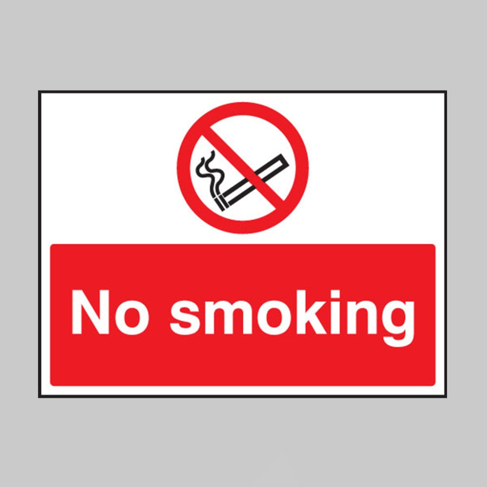 No Smoking Safety Sign