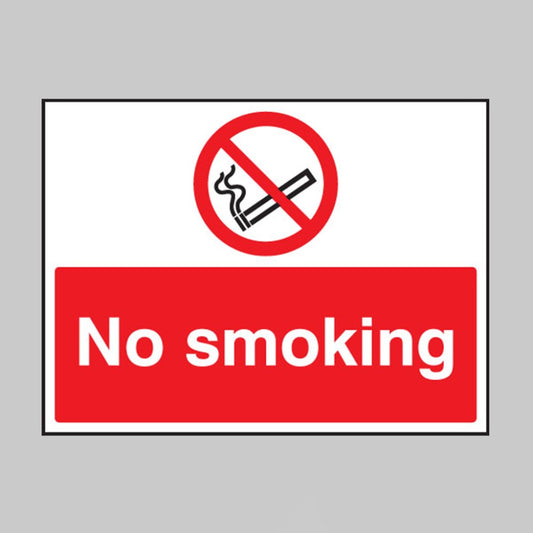 No Smoking Safety Sign