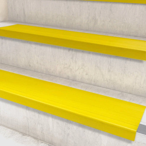 Stair Protection Square Nosing Yellow