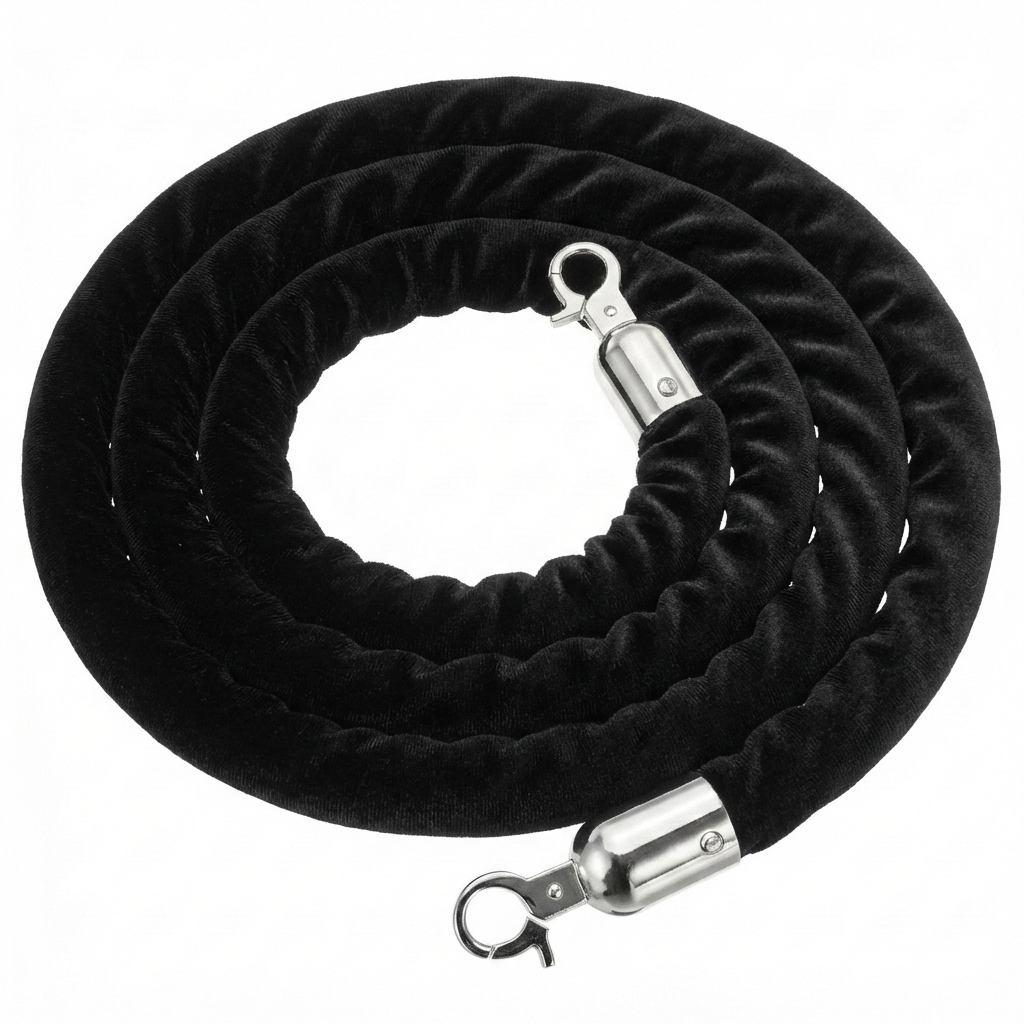 Velvent Rope 1.5m Velvet Rope Barrier – Cocus
