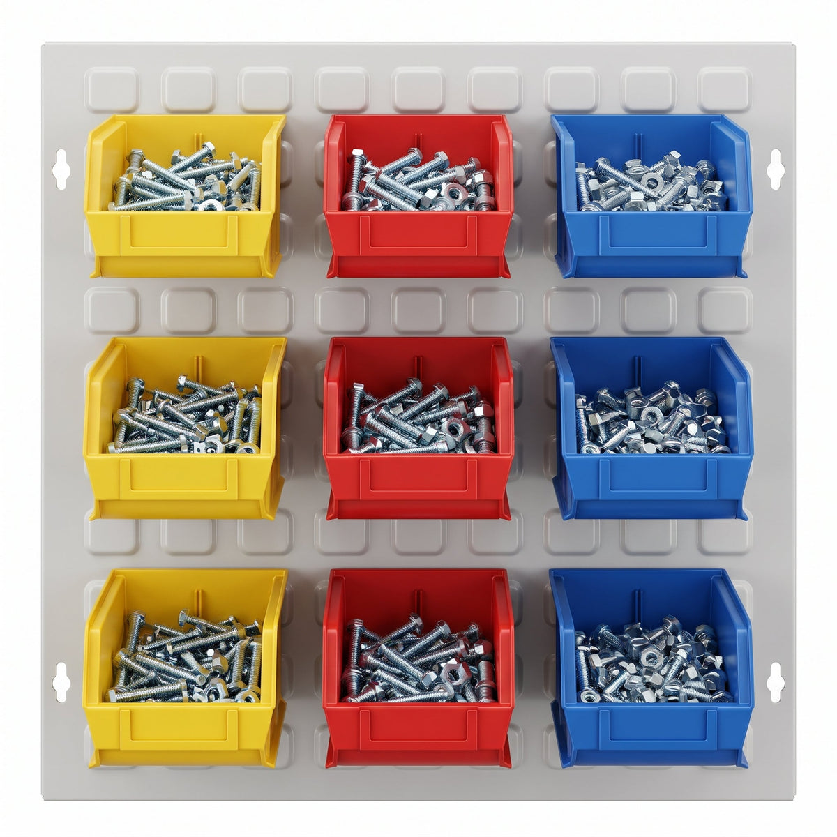COCUS Louvre Standard panel bundle with 9 large mixed hook-on bins