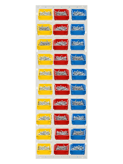 COCUS Louvre Tall panel bundle with 30 large mixed hook-on bins