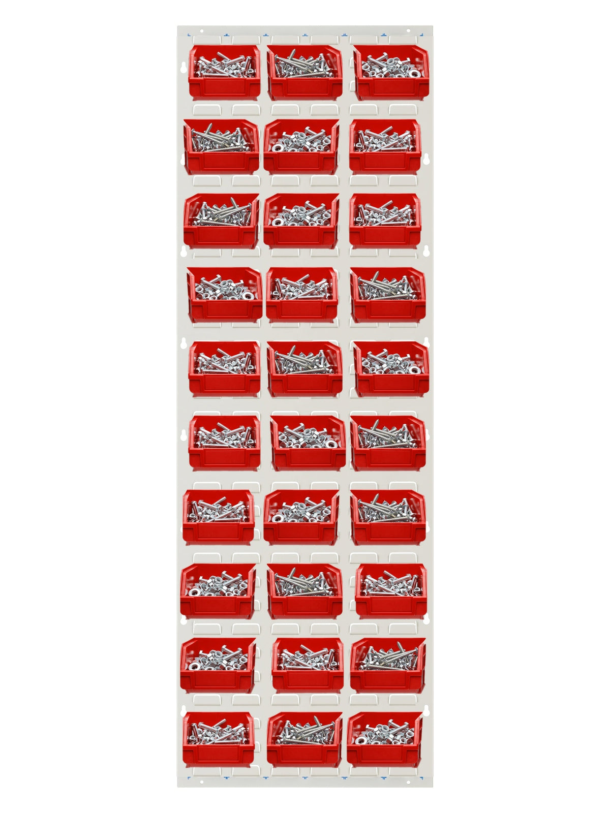 COCUS Louvre Tall panel bundle with 30 large red hook-on bins