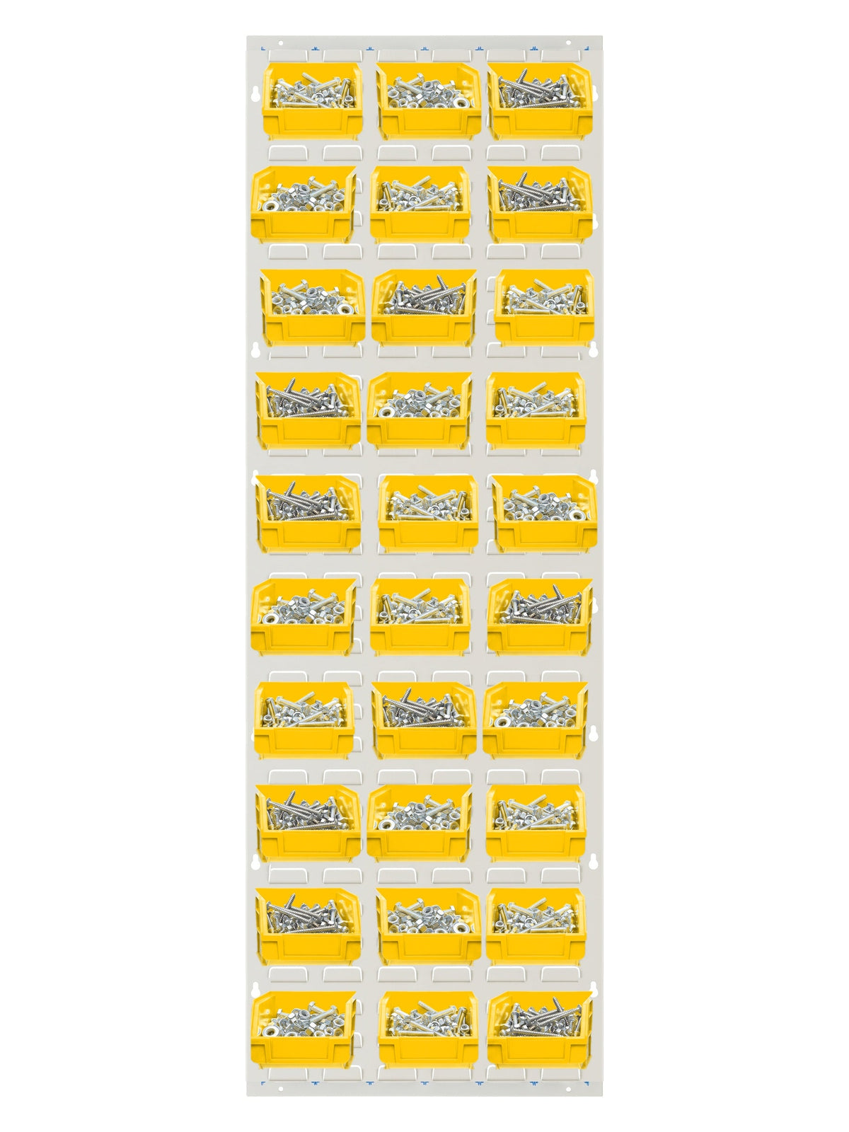 COCUS Louvre Tall panel bundle with 30 medium yellow hook-on bins