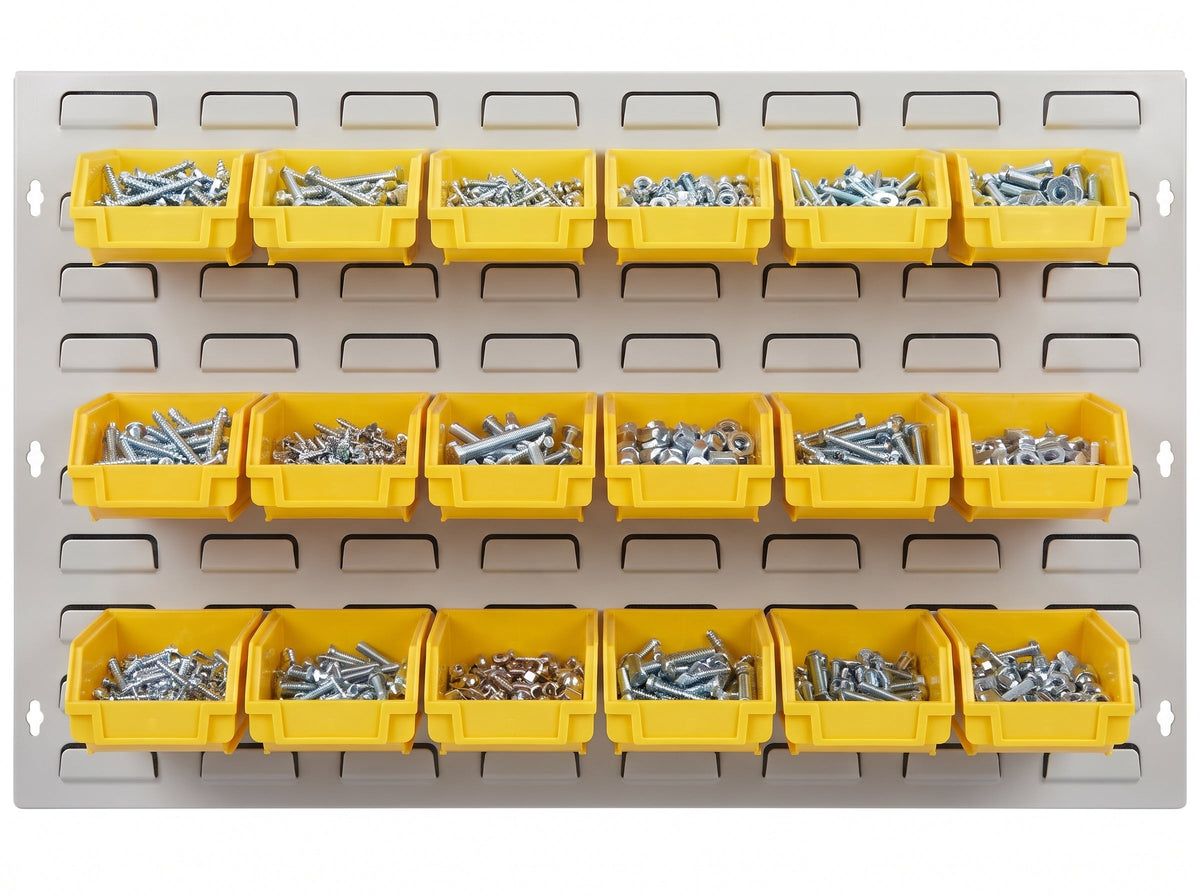 COCUS Louvre Wide panel bundle with 18 large yellow hook-on bins