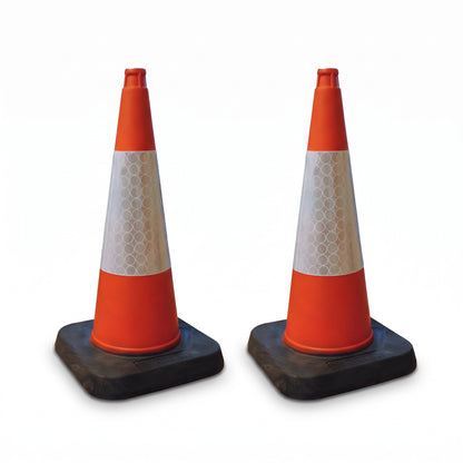 COCUS Heavy Duty 750mm Traffic Cones - 2 Pack