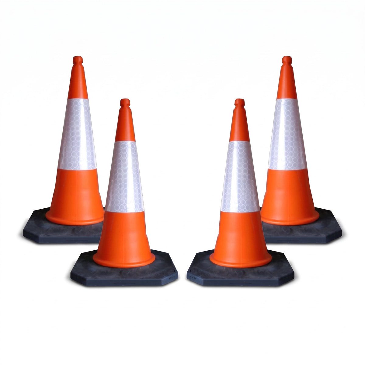 COCUS Heavy Duty 750mm Traffic Cones - 4 Pack