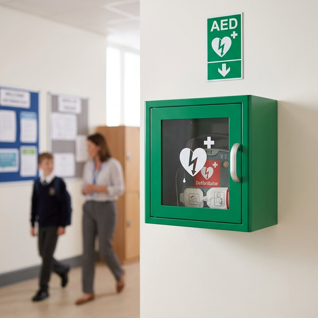 AED Defibrillator Wall Cabinet with Alarm