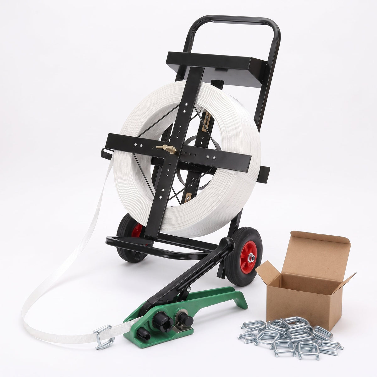COCUS composite cord strapping station 19mm with mobile dispenser cart