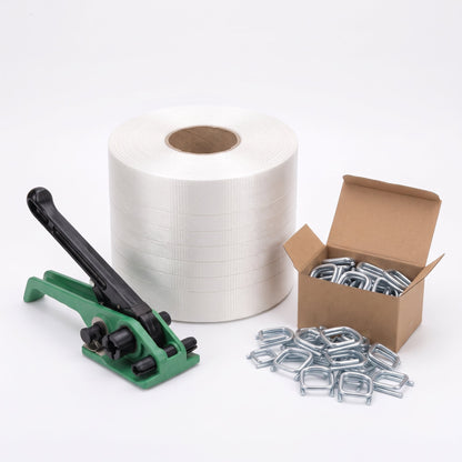 COCUS composite cord strapping kit 19mm - tensioner, cord and 1000 buckles