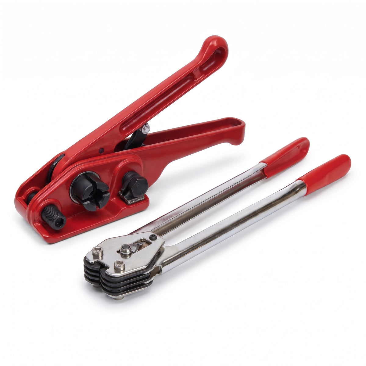 COCUS pallet strapping tool set - manual tensioner and sealer