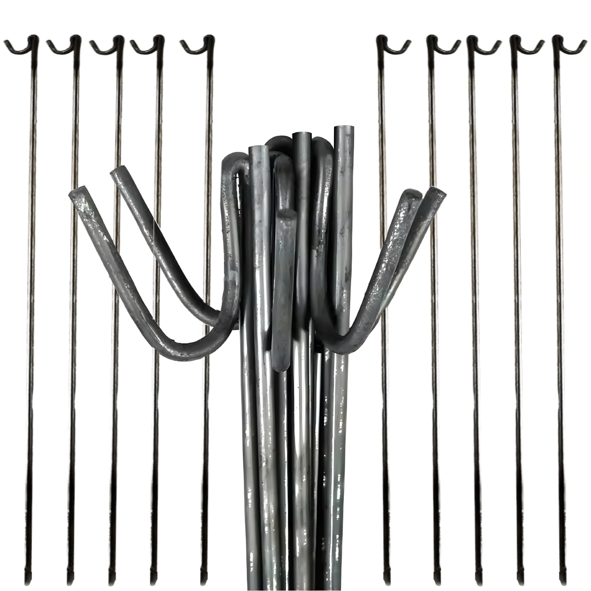 Steel Fencing Pins - 8mm x 1200mm Pack of 10