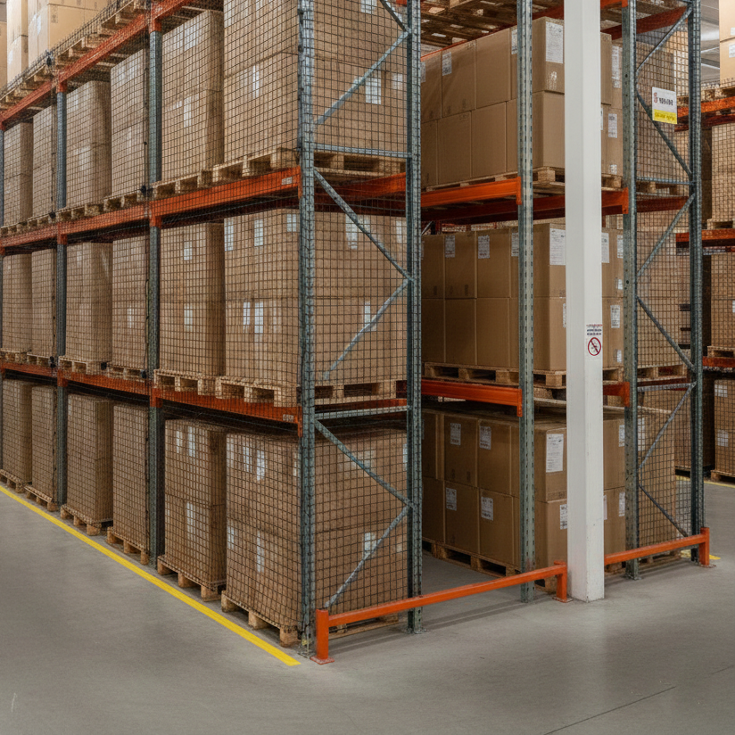 Custom Size Pallet Racking Safety Netting