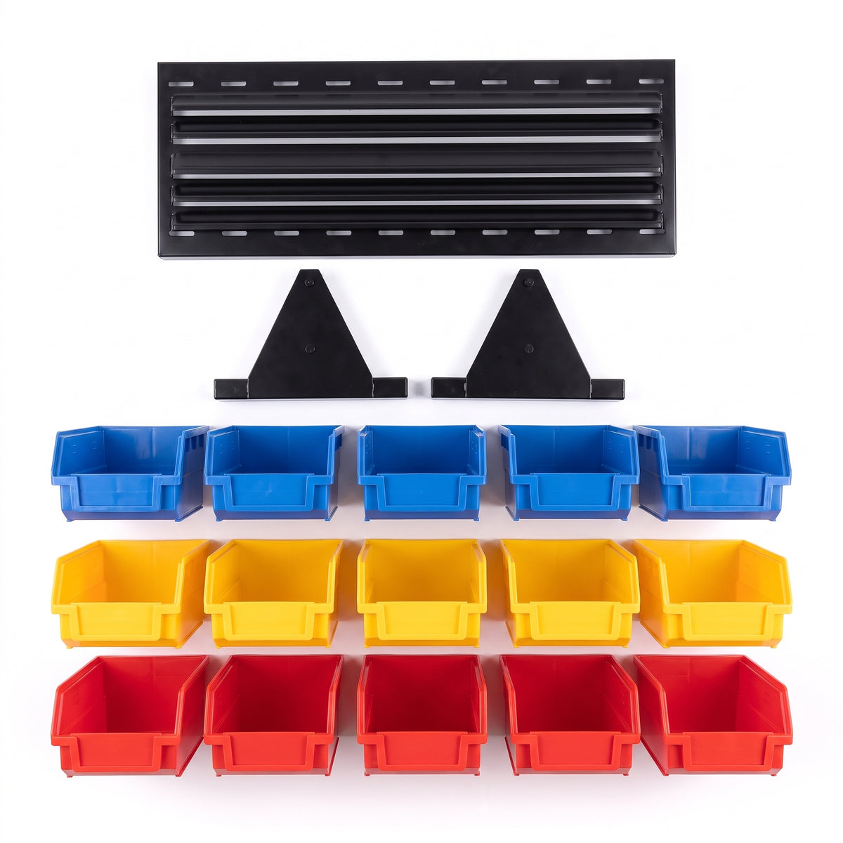 Louvre bench rack kit - what's in the box flat lay