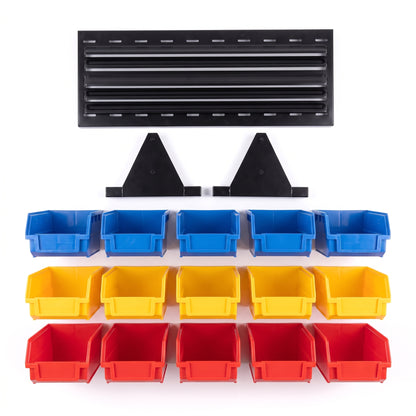 Louvre bench rack kit - what's in the box flat lay