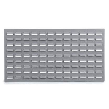 Wide grey louvre storage panel 915 x 475mm