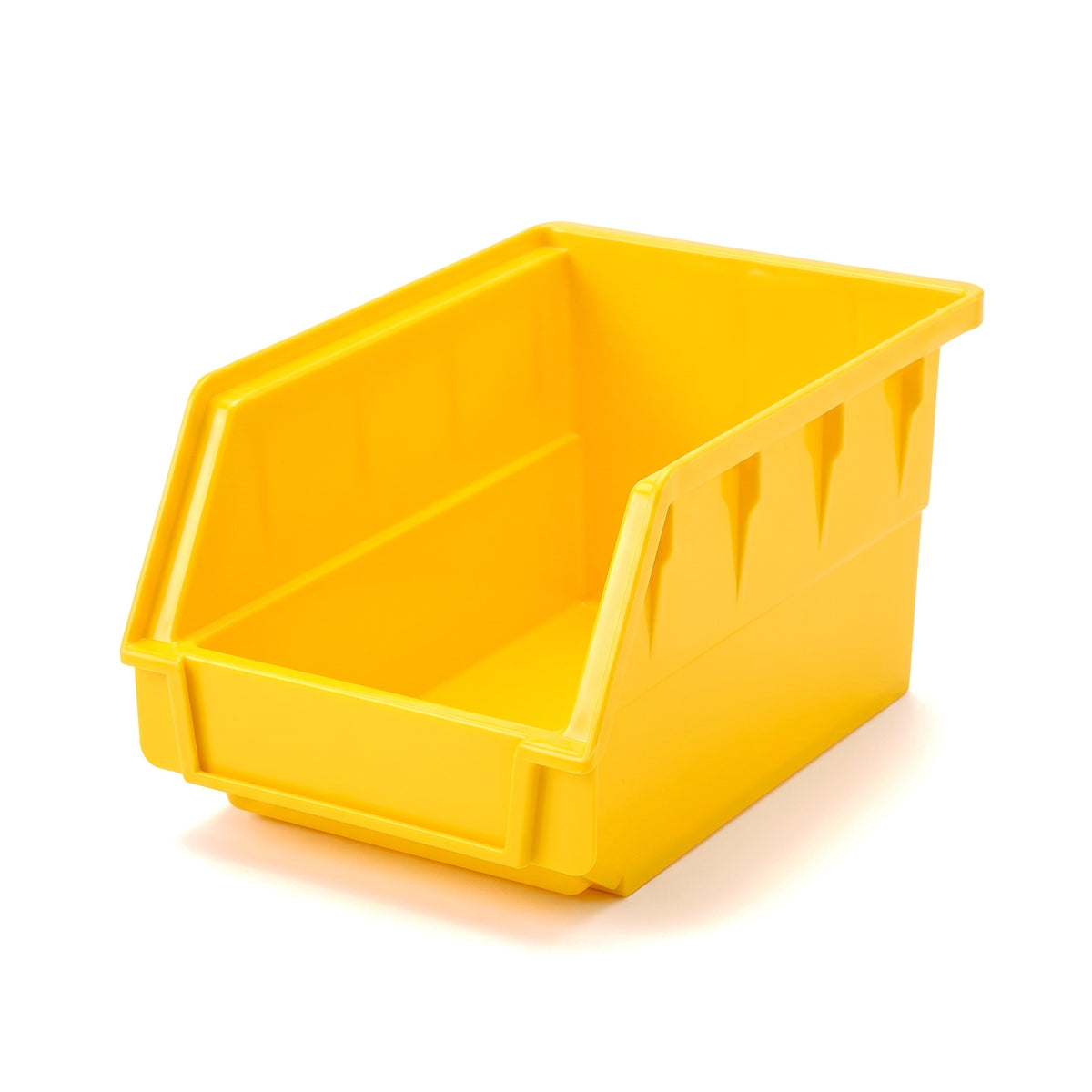Small yellow hook-on louvre storage bin