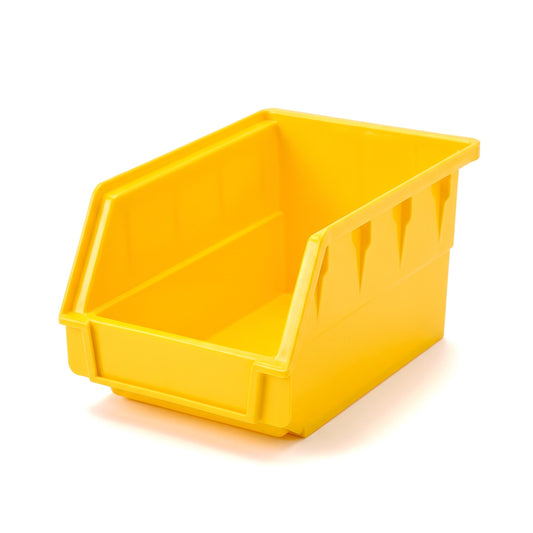 Small yellow hook-on louvre storage bin