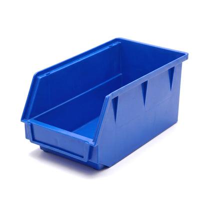 Medium blue hook-on louvre storage bin