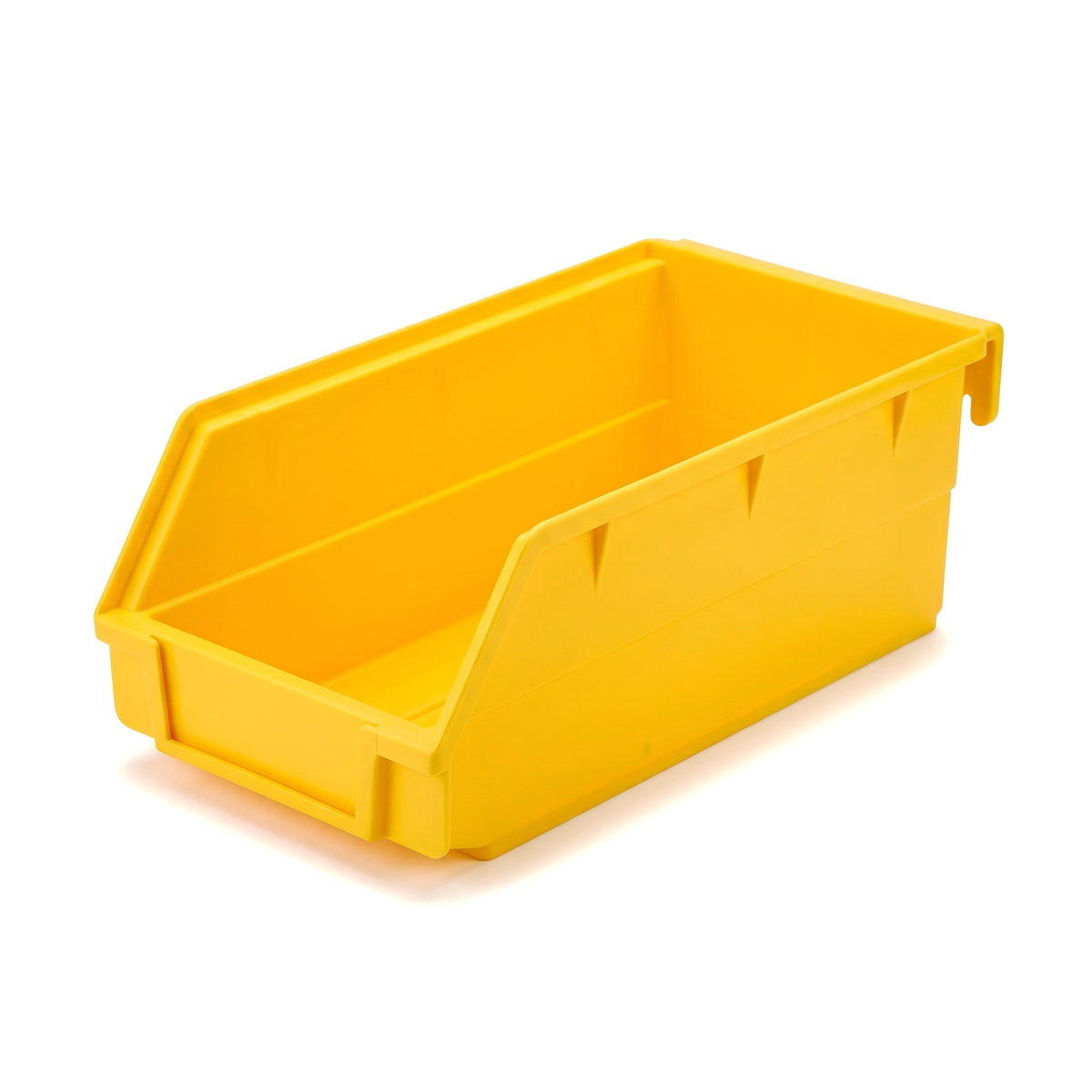 Large yellow hook-on louvre storage bin