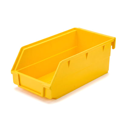 Large yellow hook-on louvre storage bin