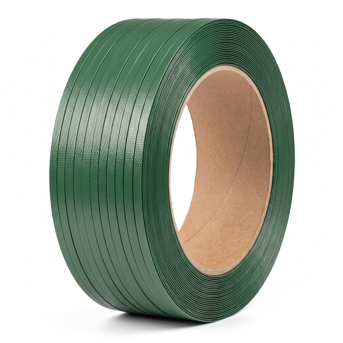 COCUS green embossed PET pallet strapping coil 12mm x 0.6mm x 2200m