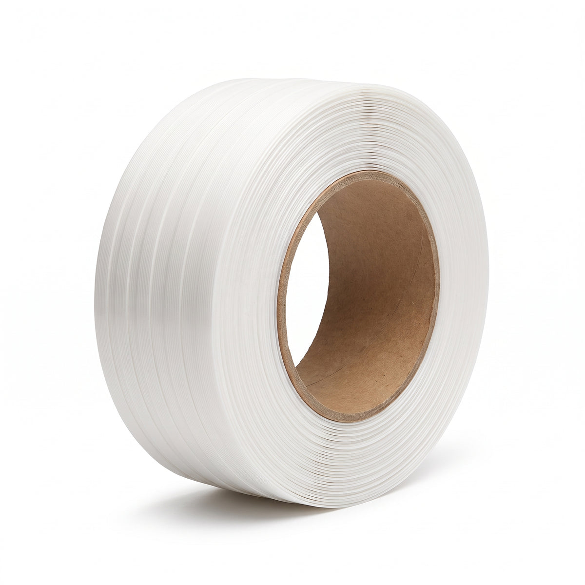 COCUS white PP polypropylene hand strapping coil 12mm x 0.6mm x 3000m