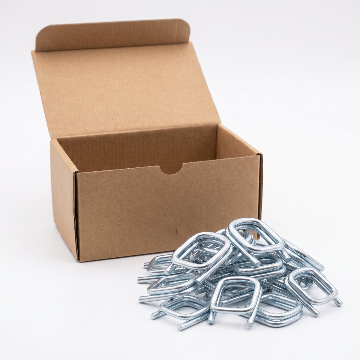 COCUS galvanised wire buckles for composite strapping 16mm, box of 1000